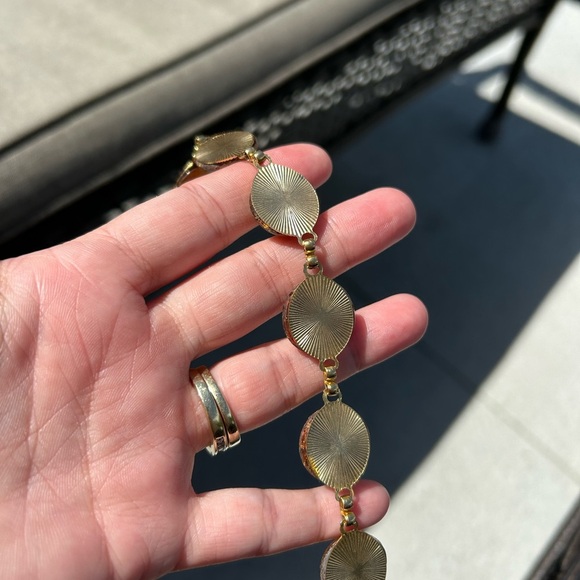 4/$100 OPAL Elegant Gold and Brown Bracelet 7 inches - Picture 4 of 6